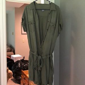 Olive green romper